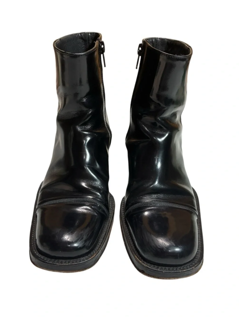 Debut Italian Leather Dress Boots, Black, Men’s Size 4.5 - 5, Women’s 6.5 - 7.